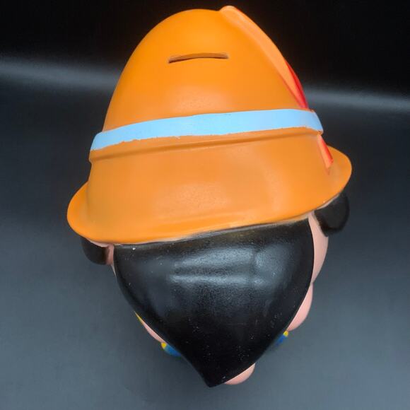 Vintage 1971 Walt Disney Pinocchio Head Bust Piggy Bank Play Pal Plastics Inc. - Picture 13 of 16